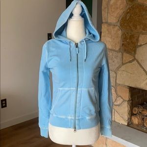 Light blue GAP hoodie sweatshirt zip front
